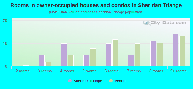 Rooms in owner-occupied houses and condos in Sheridan Triange