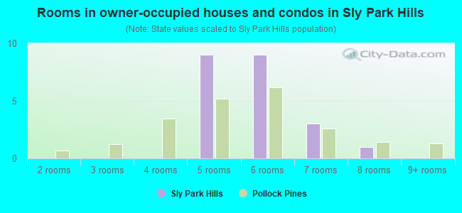 Rooms in owner-occupied houses and condos in Sly Park Hills