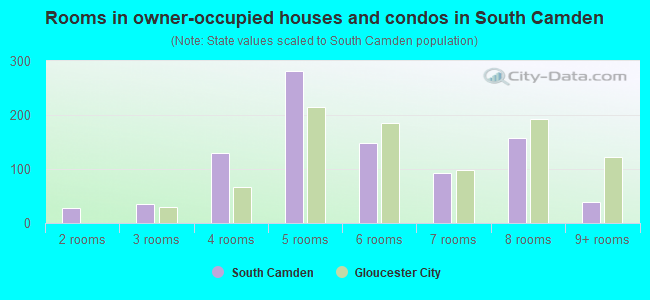 Rooms in owner-occupied houses and condos in South Camden