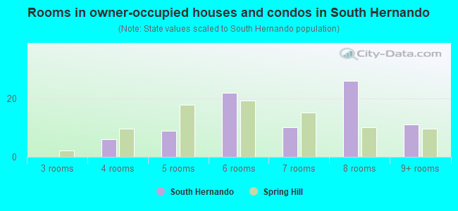 Rooms in owner-occupied houses and condos in South Hernando