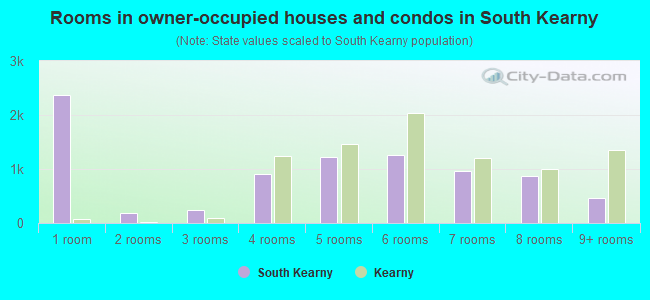 Rooms in owner-occupied houses and condos in South Kearny