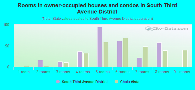 Rooms in owner-occupied houses and condos in South Third Avenue District