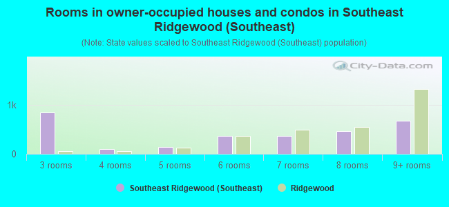 Rooms in owner-occupied houses and condos in Southeast Ridgewood (Southeast)