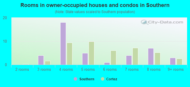 Rooms in owner-occupied houses and condos in Southern