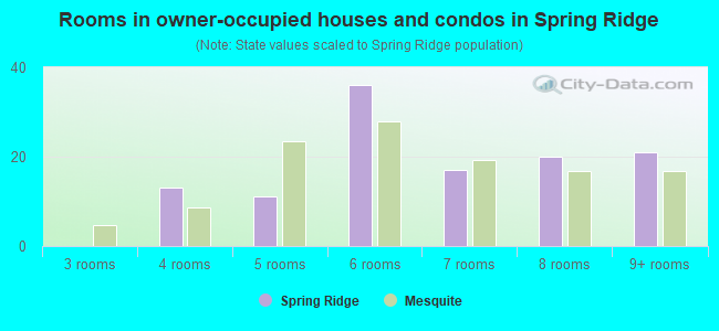 Rooms in owner-occupied houses and condos in Spring Ridge