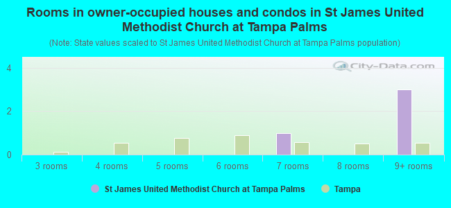 Rooms in owner-occupied houses and condos in St James United Methodist Church at Tampa Palms