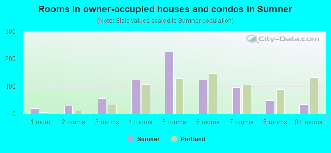 Rooms in owner-occupied houses and condos in Sumner