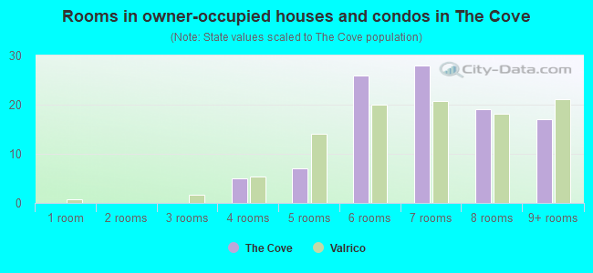 Rooms in owner-occupied houses and condos in The Cove