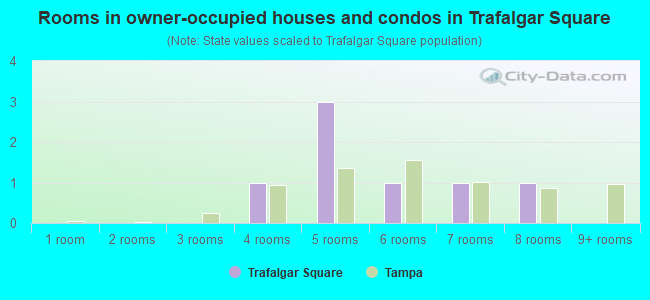Rooms in owner-occupied houses and condos in Trafalgar Square