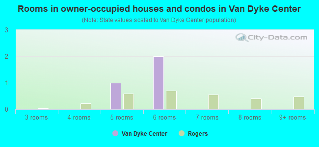 Rooms in owner-occupied houses and condos in Van Dyke Center