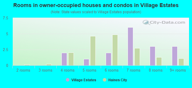 Rooms in owner-occupied houses and condos in Village Estates