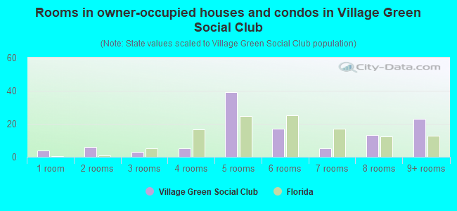 Rooms in owner-occupied houses and condos in Village Green Social Club