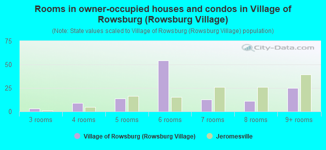 Rooms in owner-occupied houses and condos in Village of Rowsburg (Rowsburg Village)