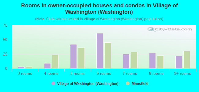 Rooms in owner-occupied houses and condos in Village of Washington (Washington)