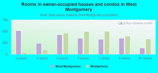 Rooms in owner-occupied houses and condos in West Montgomery