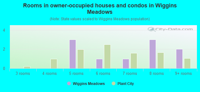 Rooms in owner-occupied houses and condos in Wiggins Meadows
