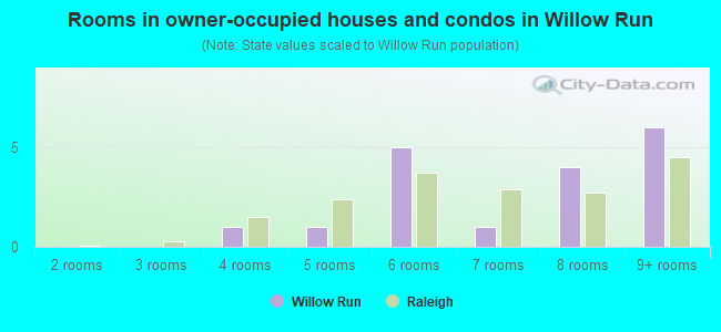 Rooms in owner-occupied houses and condos in Willow Run