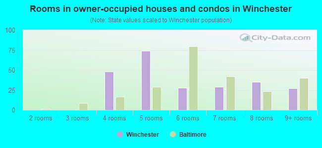 Rooms in owner-occupied houses and condos in Winchester