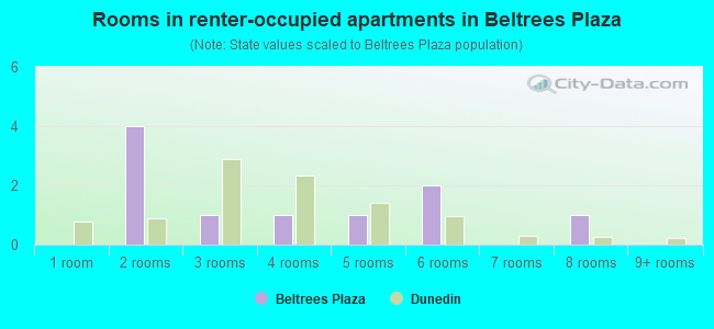 Rooms in renter-occupied apartments in Beltrees Plaza