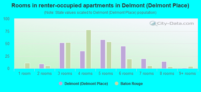 Rooms in renter-occupied apartments in Delmont (Delmont Place)