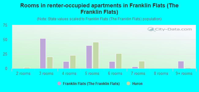 Rooms in renter-occupied apartments in Franklin Flats (The Franklin Flats)