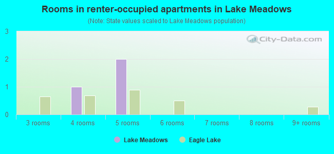 Rooms in renter-occupied apartments in Lake Meadows