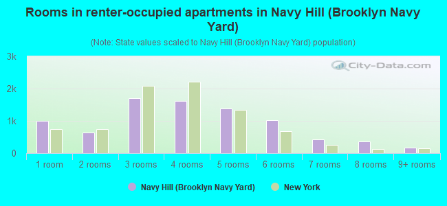 Rooms in renter-occupied apartments in Navy Hill (Brooklyn Navy Yard)