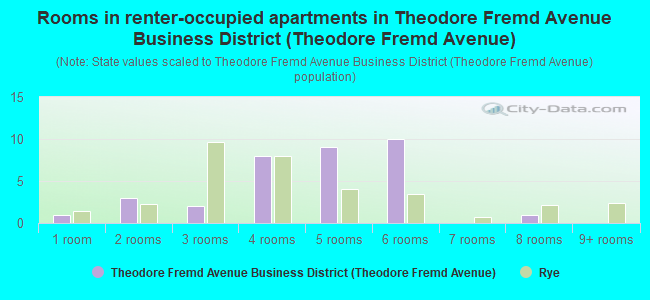 Rooms in renter-occupied apartments in Theodore Fremd Avenue Business District (Theodore Fremd Avenue)