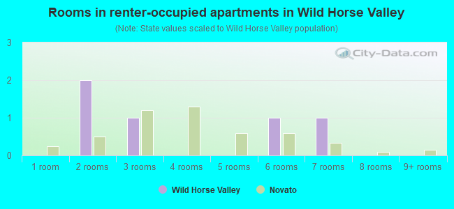 Rooms in renter-occupied apartments in Wild Horse Valley