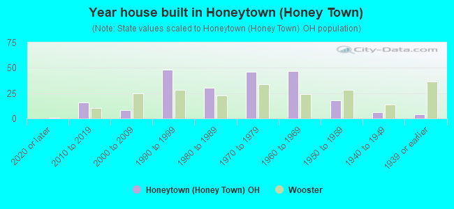 Year house built in Honeytown (Honey Town)