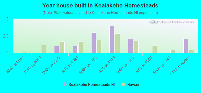 Year house built in Kealakehe Homesteads