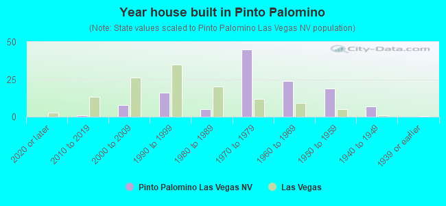 Year house built in Pinto Palomino