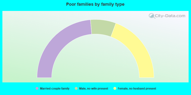 Poor families by family type