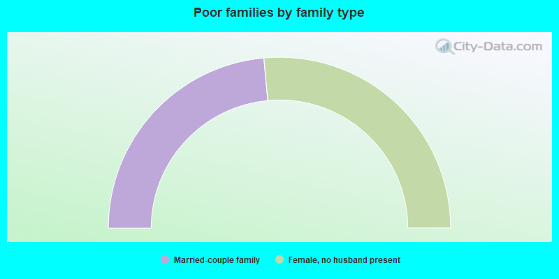 Poor families by family type