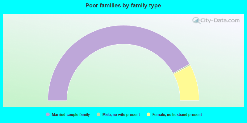 Poor families by family type