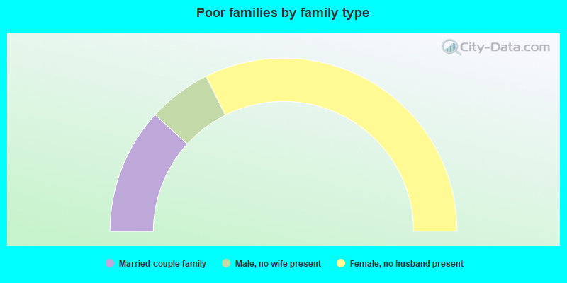 Poor families by family type