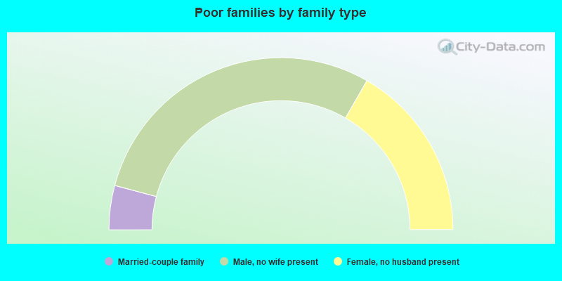 Poor families by family type