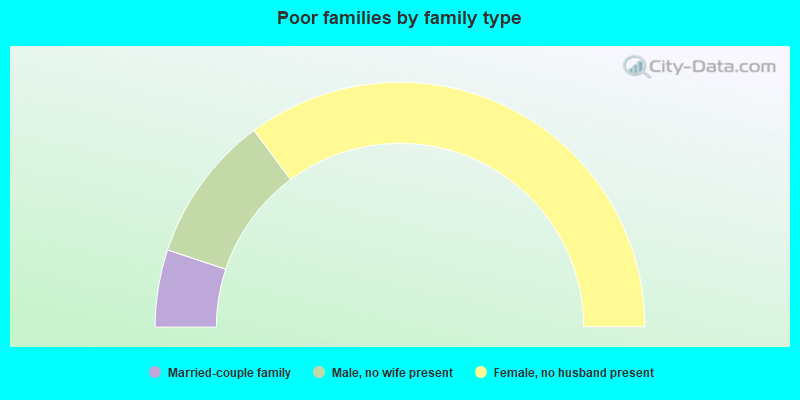 Poor families by family type