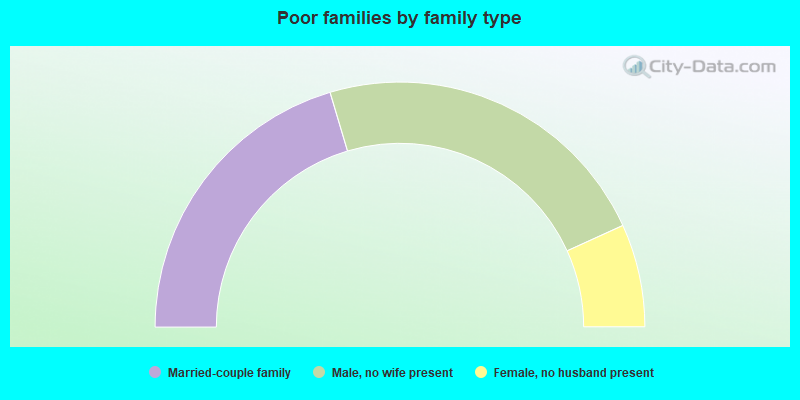 Poor families by family type