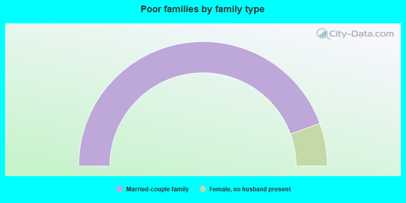 Poor families by family type