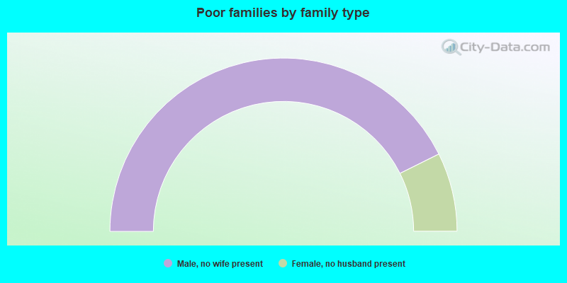 Poor families by family type