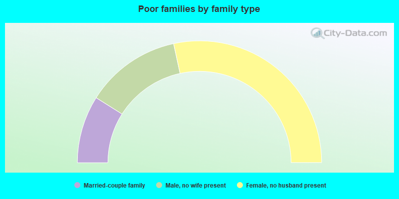 Poor families by family type