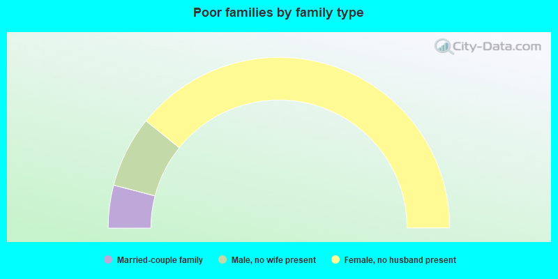 Poor families by family type