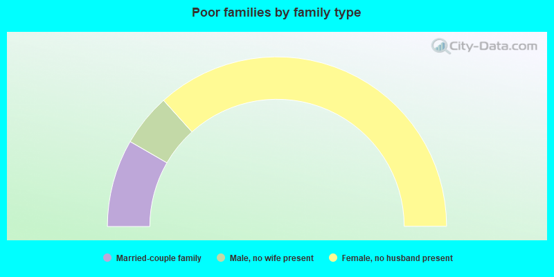 Poor families by family type