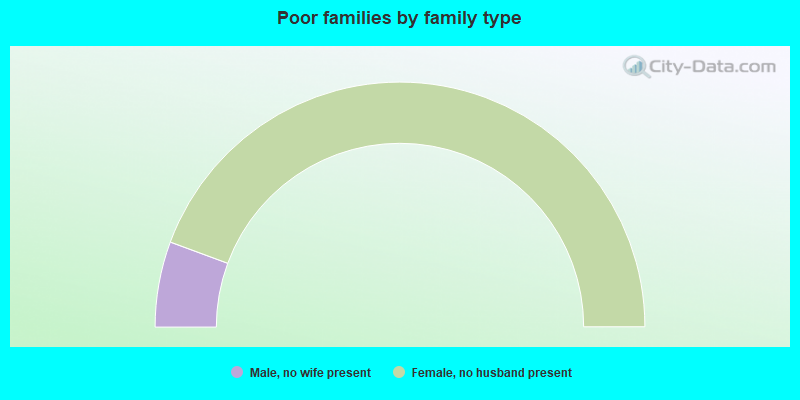 Poor families by family type