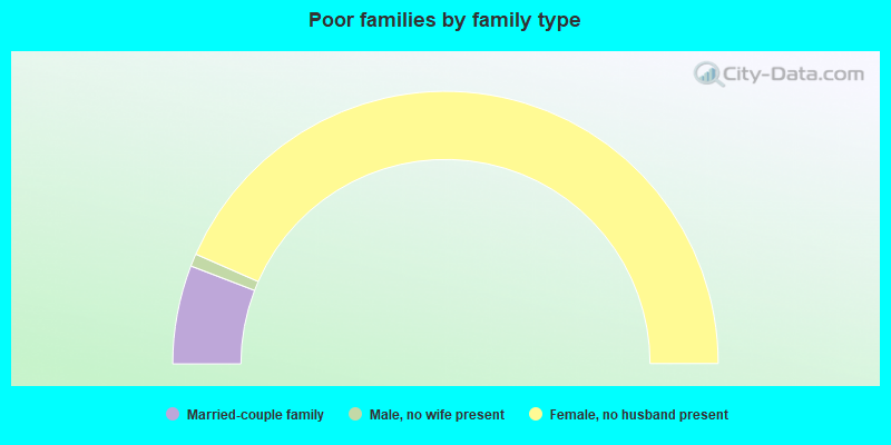 Poor families by family type