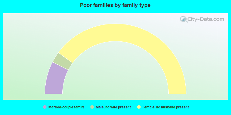 Poor families by family type