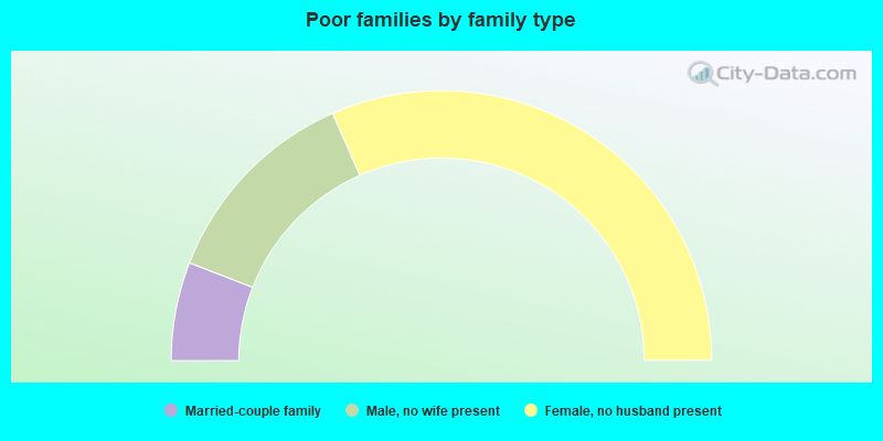 Poor families by family type