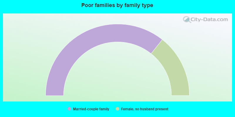 Poor families by family type