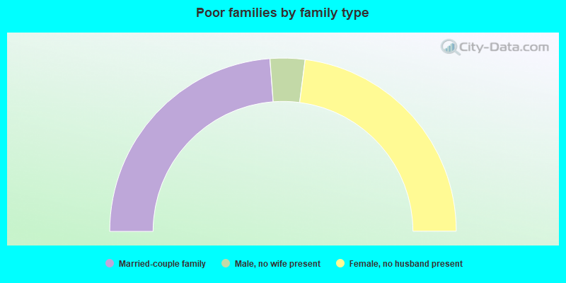 Poor families by family type